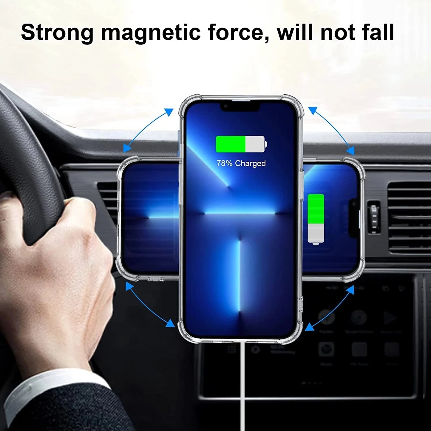 Magnet Ring For iPhone 13 12 Pro Max Samsung S21 Case Metal Plate Sticker For Macsafe Wireless Charger Magnetic Phone Car Holder