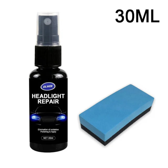 Car Headlight Polishing Agent Scratch Remover Repair Fluid Headlight Renewal Polish And Maintenance Liquid Kit Auto Accessories