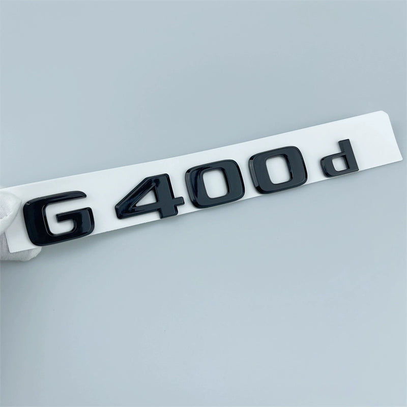 Applicable to Mercedes-Benz Black Logo G-Class G500g350 G550 Restoration Amgg63 Tail Word Mark Black Warrior Car Badge Sticker