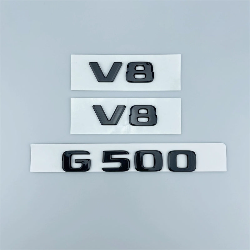 Applicable to Mercedes-Benz Black Logo G-Class G500g350 G550 Restoration Amgg63 Tail Word Mark Black Warrior Car Badge Sticker