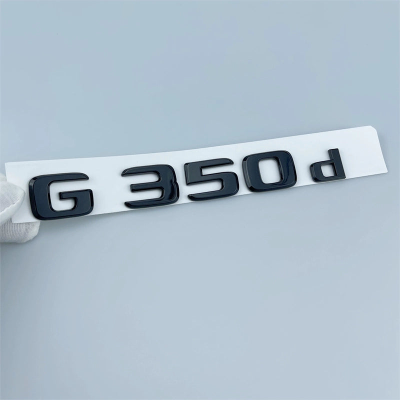 Applicable to Mercedes-Benz Black Logo G-Class G500g350 G550 Restoration Amgg63 Tail Word Mark Black Warrior Car Badge Sticker