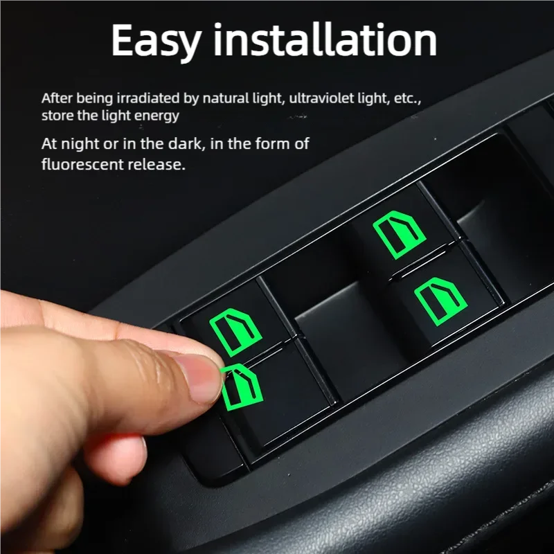 18Pcs/set Car Luminous Door Window Lift Button