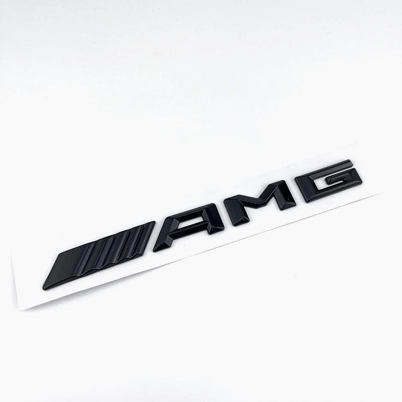 3d ABS Black Logo AMG Badge For Mercedes Benz AMG Sticker Accessories