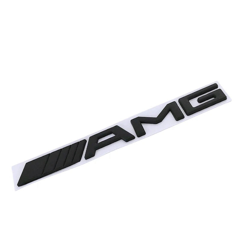 3d ABS Black Logo AMG Badge For Mercedes Benz AMG Sticker Accessories