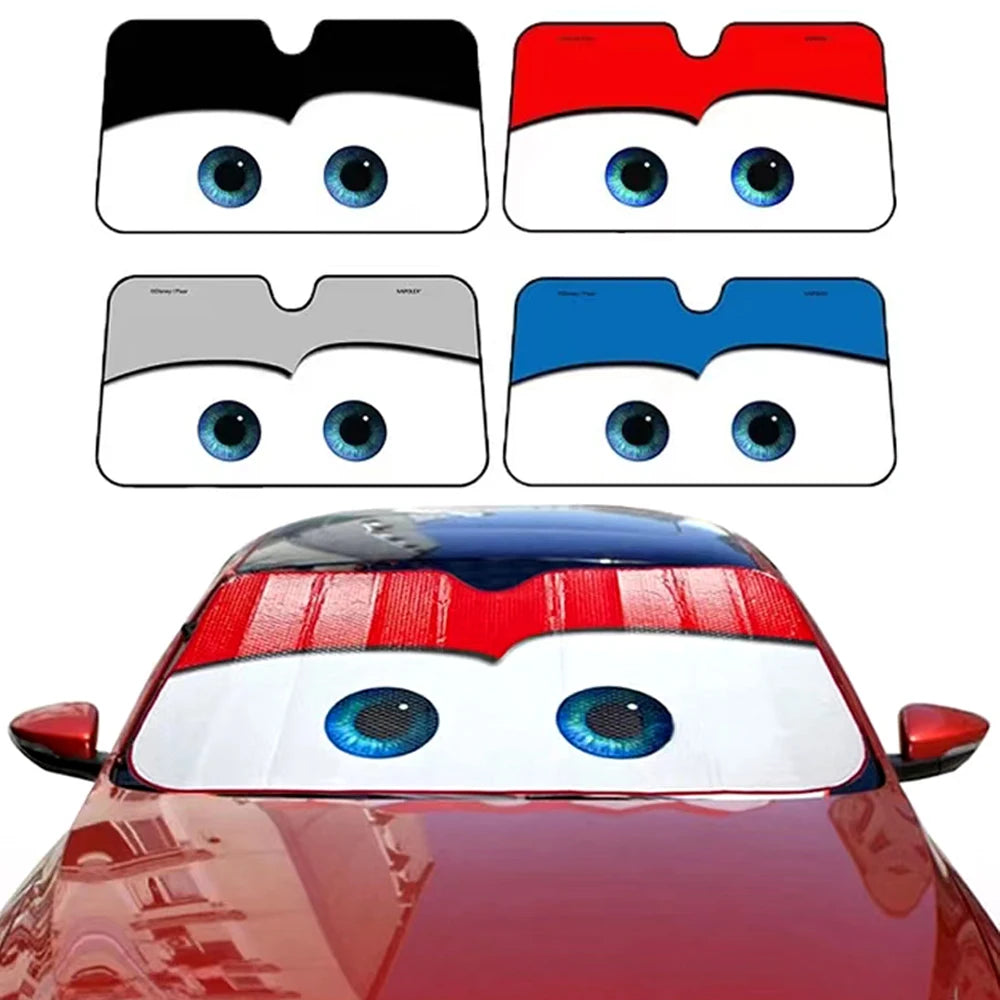 Solar Protection 4 Colors Angry Eyes Windshield Sunshade Car Window Windscreen Cover