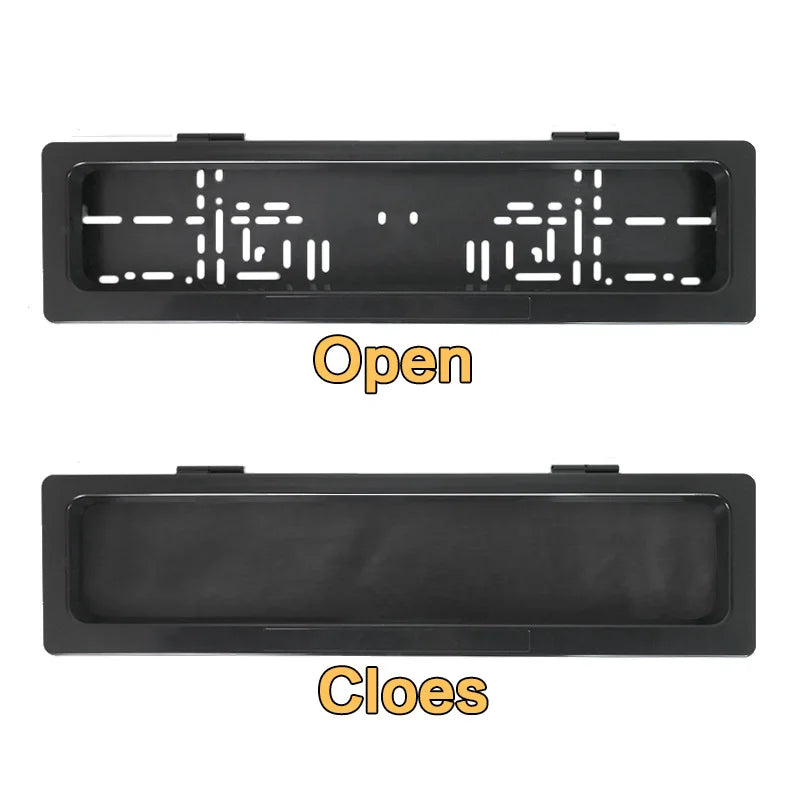 2pcs Electric Car License Plate Frame Bracket Remote Plate Car