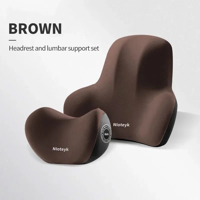 Car Memory Foam Neck Pillow Protection Lumbar Backrest Cushion Lumbar Cushion Car Headrest Cushion