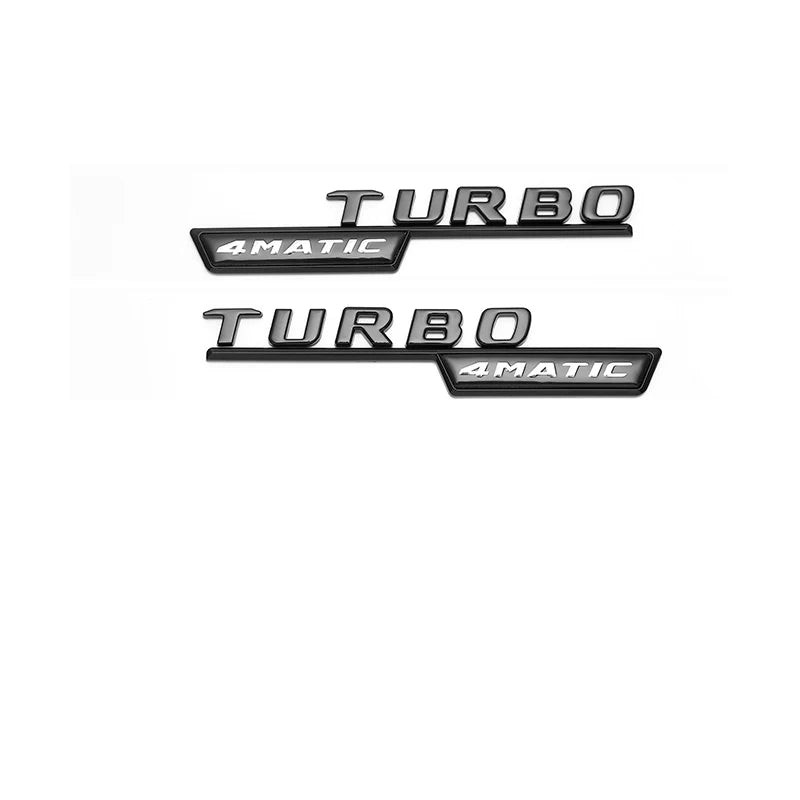 3D ABS Glossy Black Letters A35 A45 A45S Turbo 4matic Emblem for Mercedes Benz AMG Car Fender Trunk Rear W176 W177 Logo Sticker