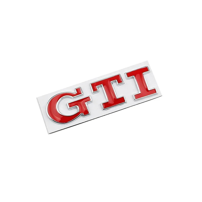 GTI Logo Car Fender Trunk Emblem Stickers Accessories For Volkswagen R-Line R Polo Golf T5  Passat Magotan CC Santana Bora Jetta