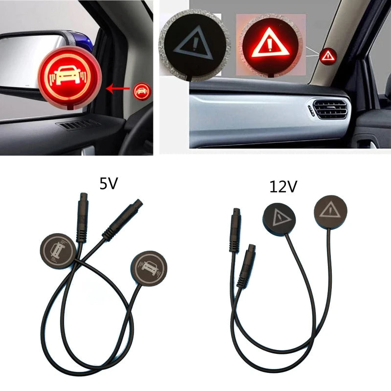 2Pcs Car Blind Spot Monitoring System Ultrasonic Sensor Distance Assist Sensor Car Electronics Accessories H9EE