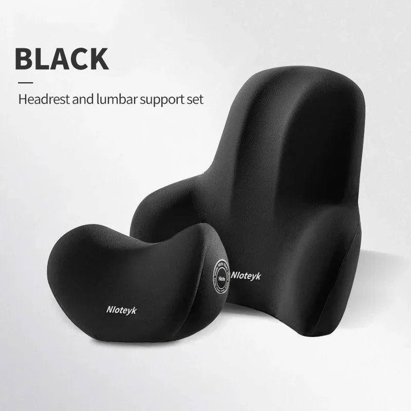 Car Memory Foam Neck Pillow Protection Lumbar Backrest Cushion Lumbar Cushion Car Headrest Cushion