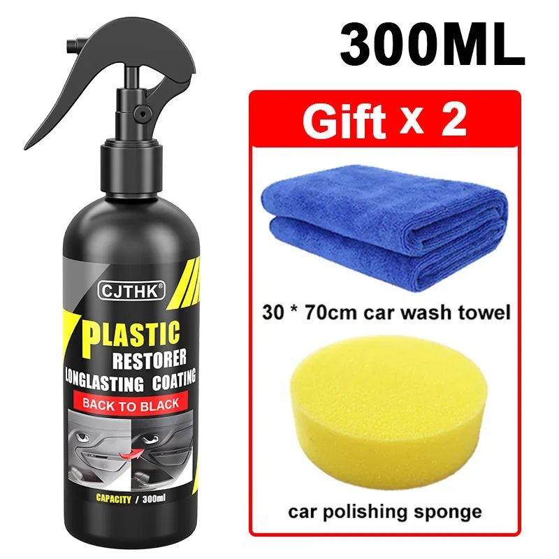 Car Plastic Restorer Back To Black Gloss Plastic Renovator Longlasting Coating Leather Restore Auto Polish Cleaning Products