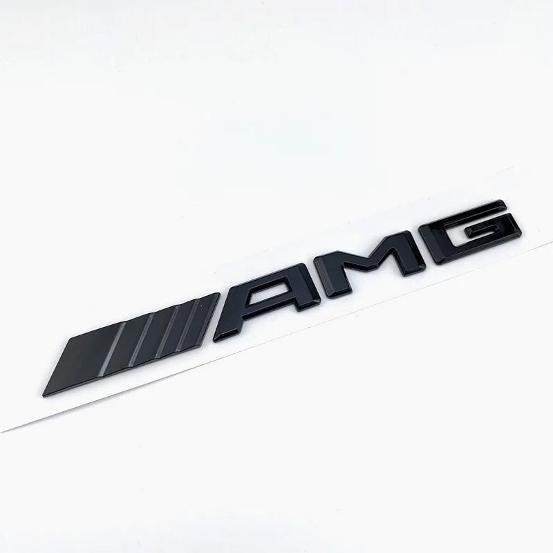 3d ABS Black Logo AMG Badge For Mercedes Benz AMG Sticker Accessories