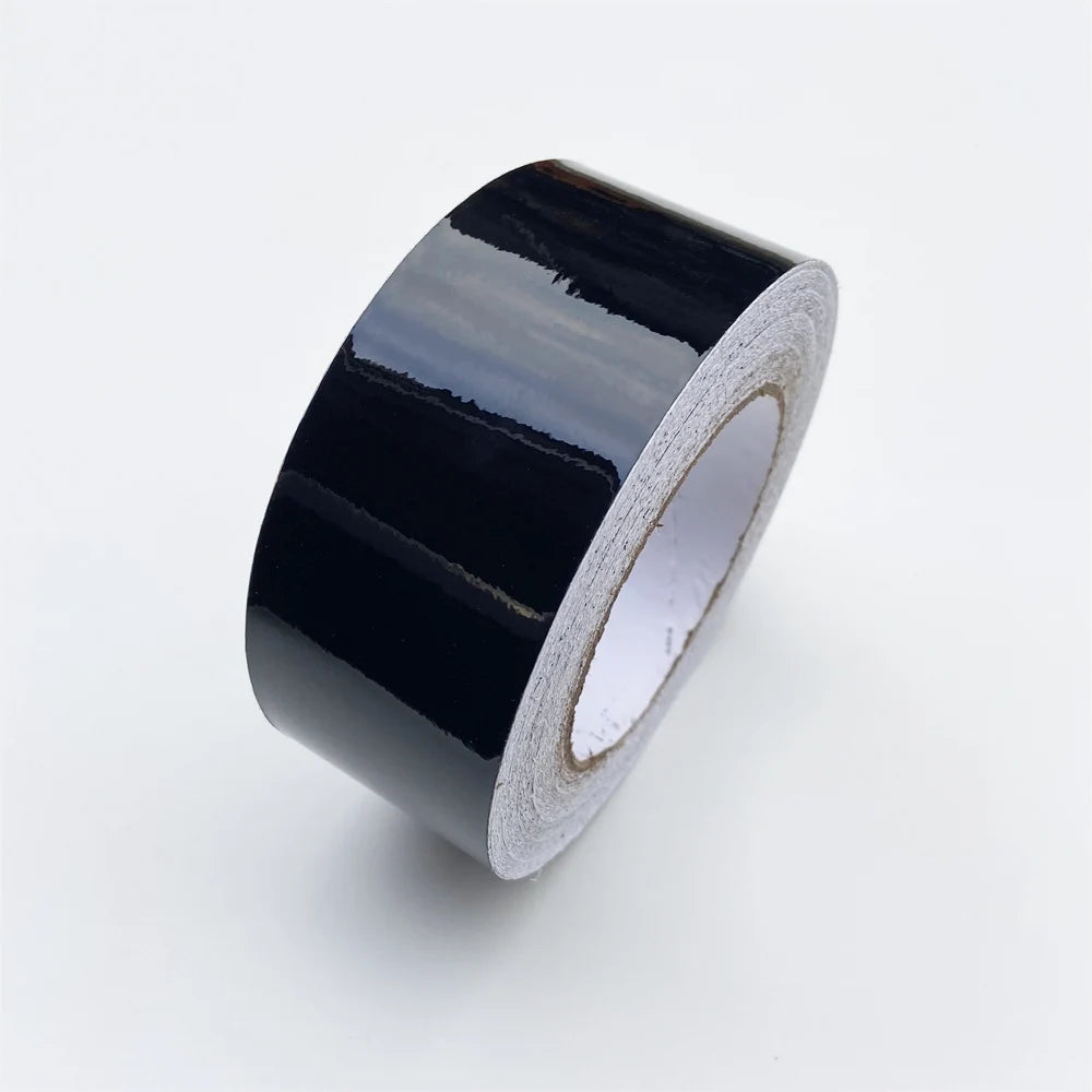 Glossy Black Vinyl Wrap Strip Tape Car Wrap Foil For Window Trim Door Protection Film 3/5/7/10 CM