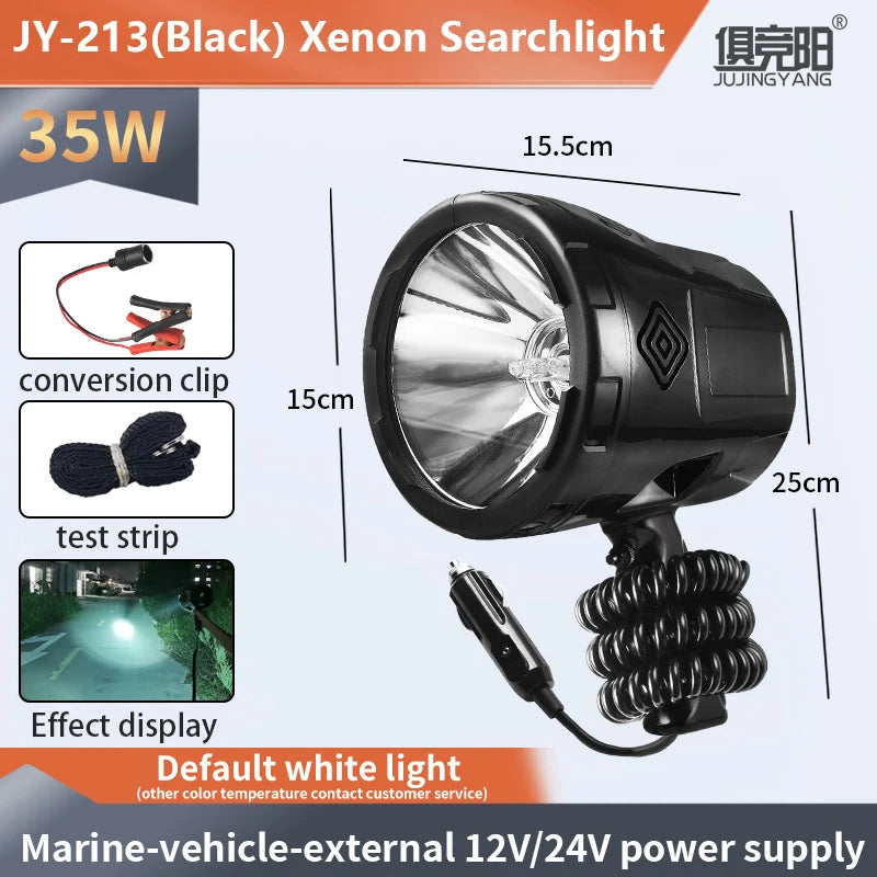 Xenon Searchlight Super Bright Long-Range Flash Bang 3000meters distance High Lumen 20000LM Hunting Spotlight 12v Long Range Strong Light Work Light Torch