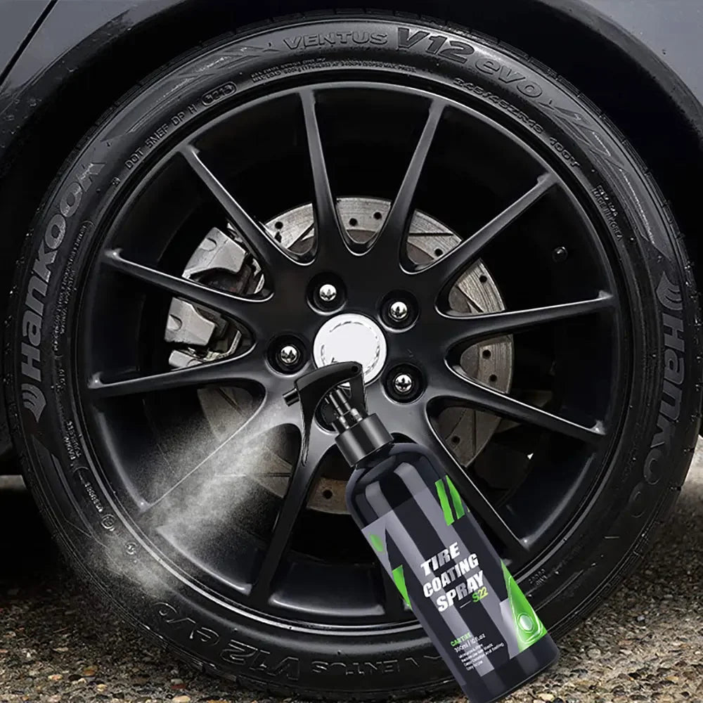 Black Car Tire Ceramic Coating Spray