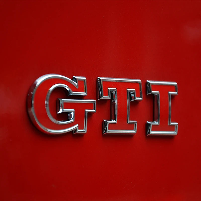 GTI Logo Car Fender Trunk Emblem Stickers Accessories For Volkswagen R-Line R Polo Golf T5  Passat Magotan CC Santana Bora Jetta