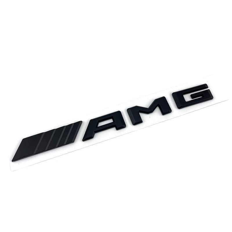 3d ABS Black Logo AMG Badge For Mercedes Benz AMG Sticker Accessories