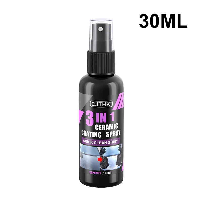 3 In 1 Car Ceramic Spray Coating Wax Liquid Coatin Nano Crystal Hydrophobic Layer Polishing Paint