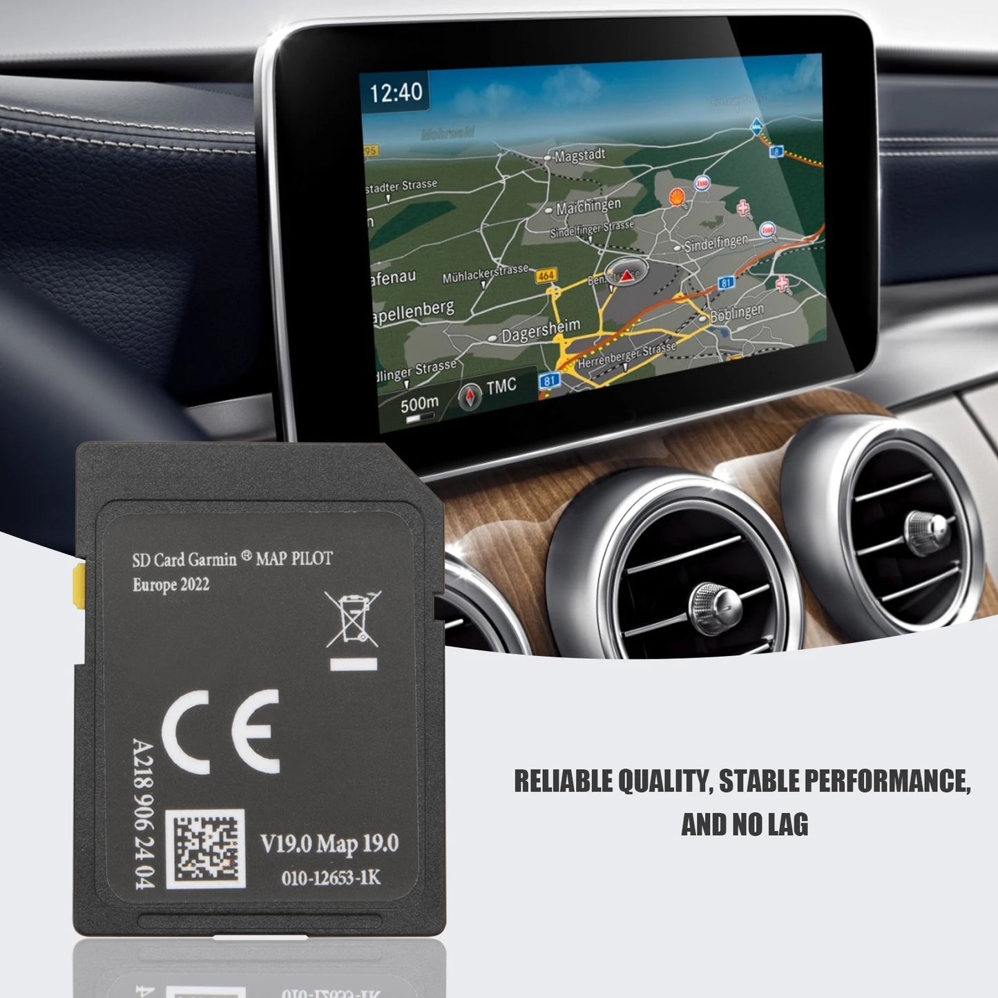 Europe GPS Navigation SD Card for Mercedes-Benz Garmin Map Pilot Star1 v17 2022-2023 | A2189066003