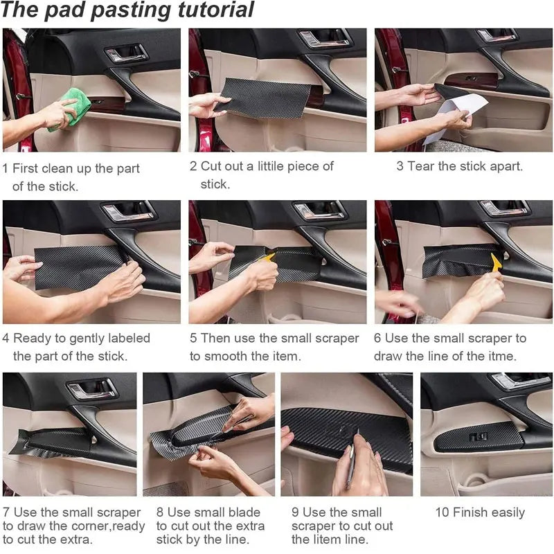 SEAMETAL Car Interior Moulding PU Leather Gap Filler DIY Braid Trim Strip Universal Self Adhesive Luxury Car-Styling Sticker