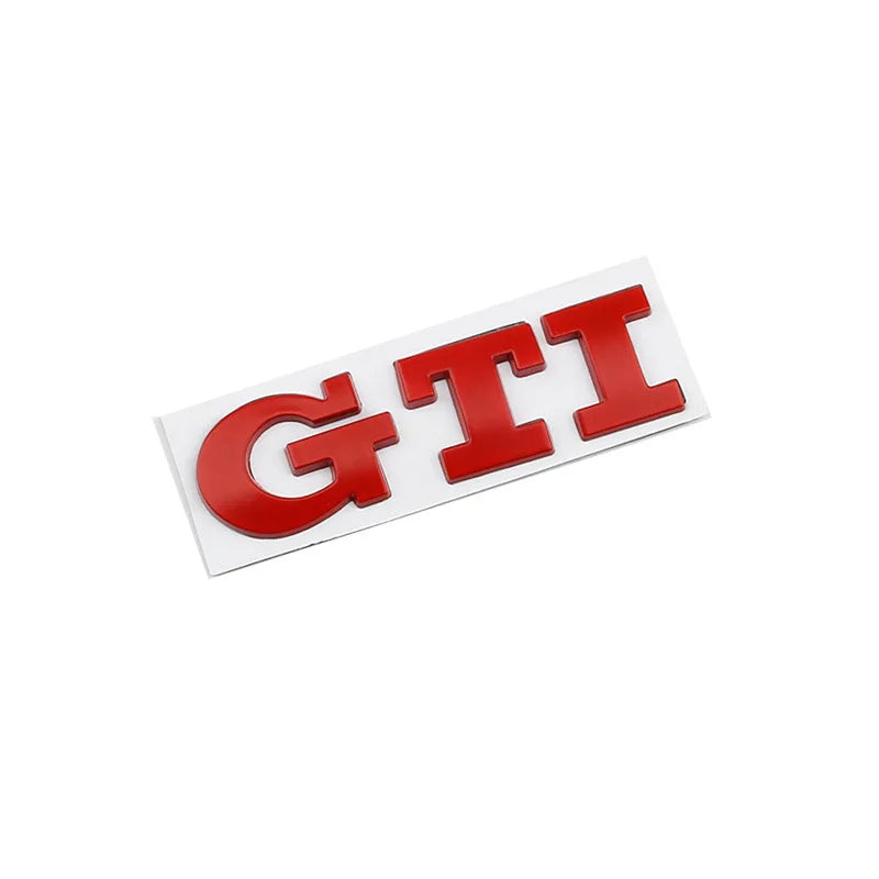 GTI Logo Car Fender Trunk Emblem Stickers Accessories For Volkswagen R-Line R Polo Golf T5  Passat Magotan CC Santana Bora Jetta