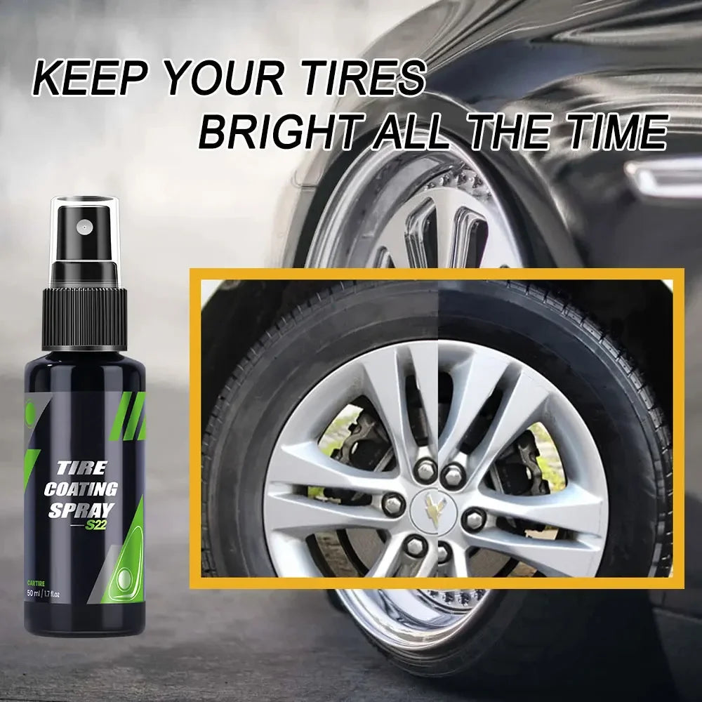 Black Car Tire Ceramic Coating Spray