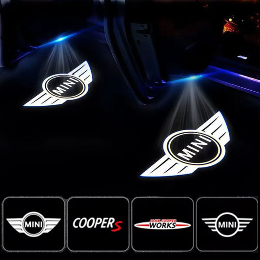 Led Lamp Car Door Projector Car Welcome Light For BMW Mini Cooper Works R55 R56 R50 R53 R60 R61 F54 F55 F56 F60 Auto Accessories