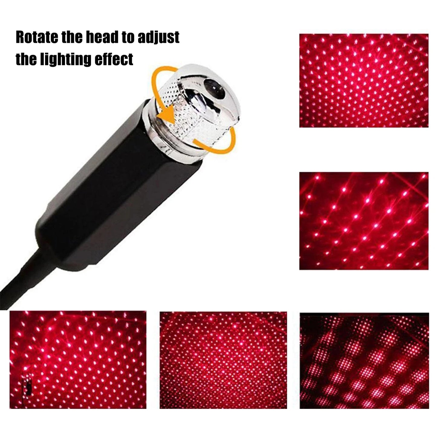 Universal LED Car Roof Star Night Light Projector