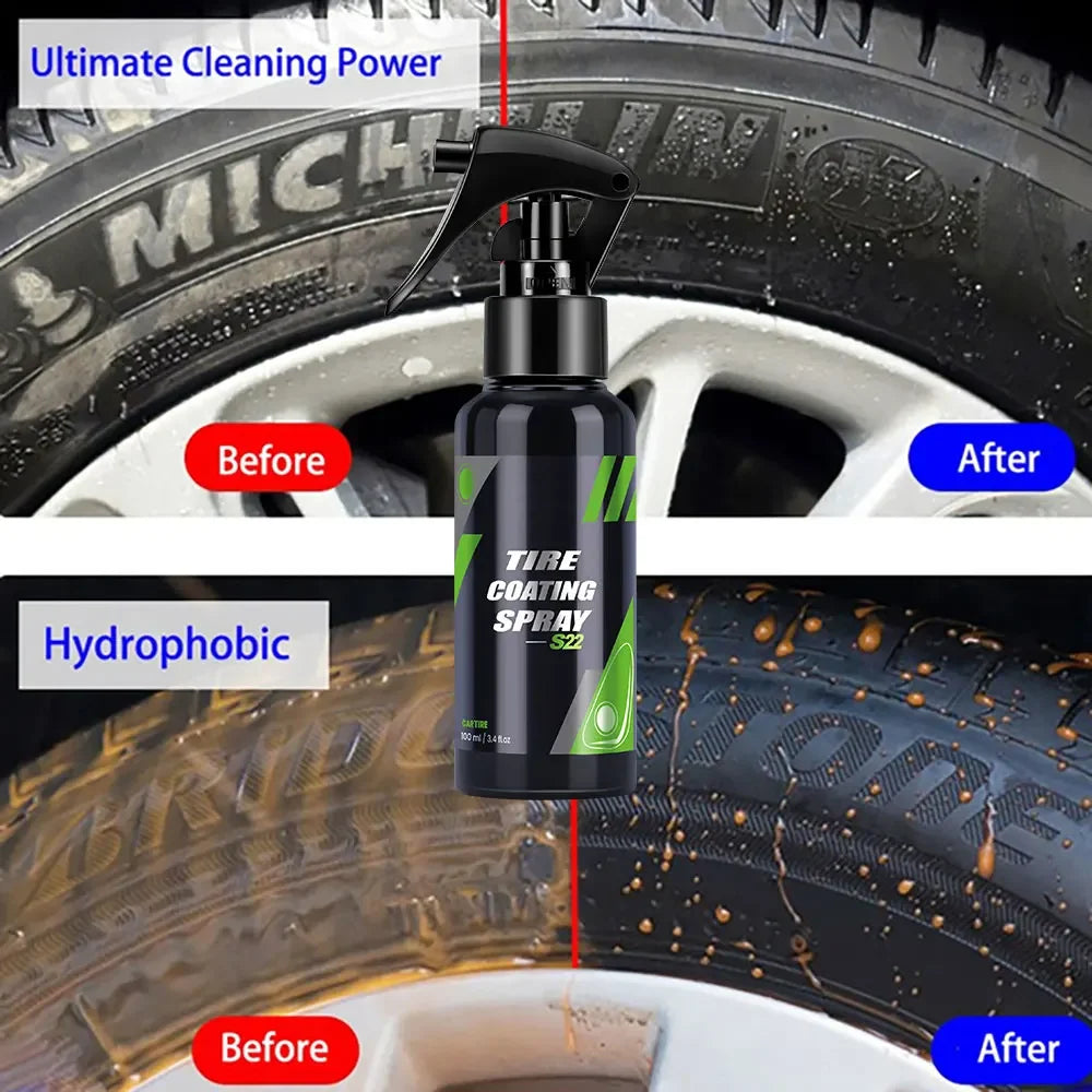 Black Car Tire Ceramic Coating Spray