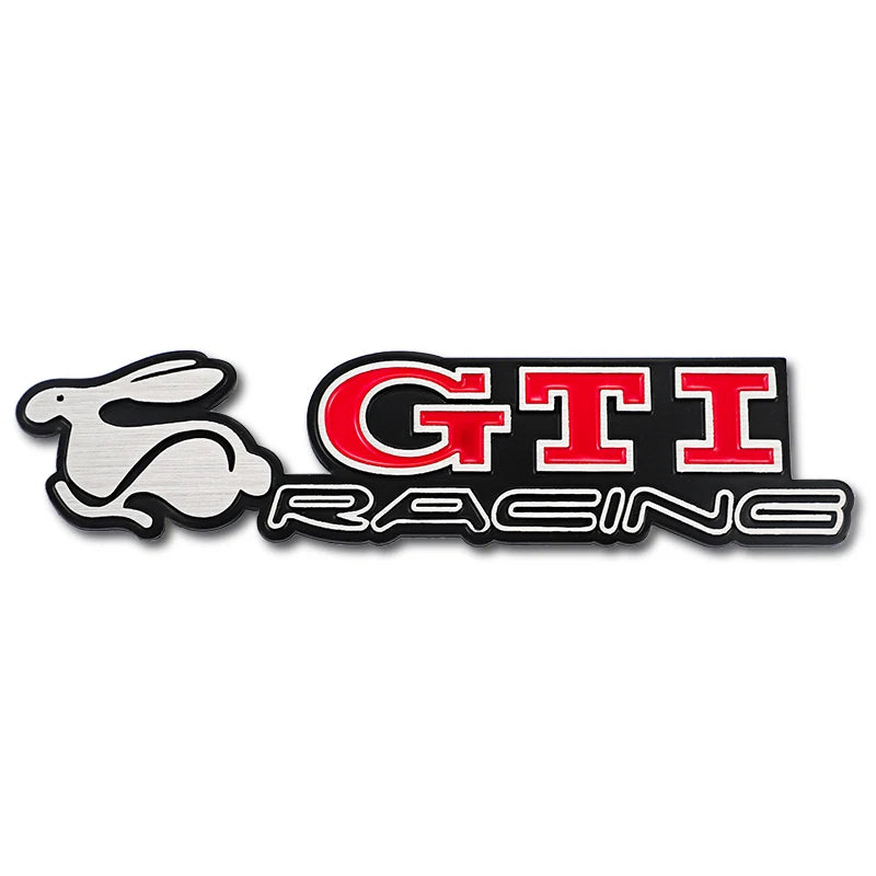 GTI Logo Car Fender Trunk Emblem Stickers Accessories For Volkswagen R-Line R Polo Golf T5  Passat Magotan CC Santana Bora Jetta