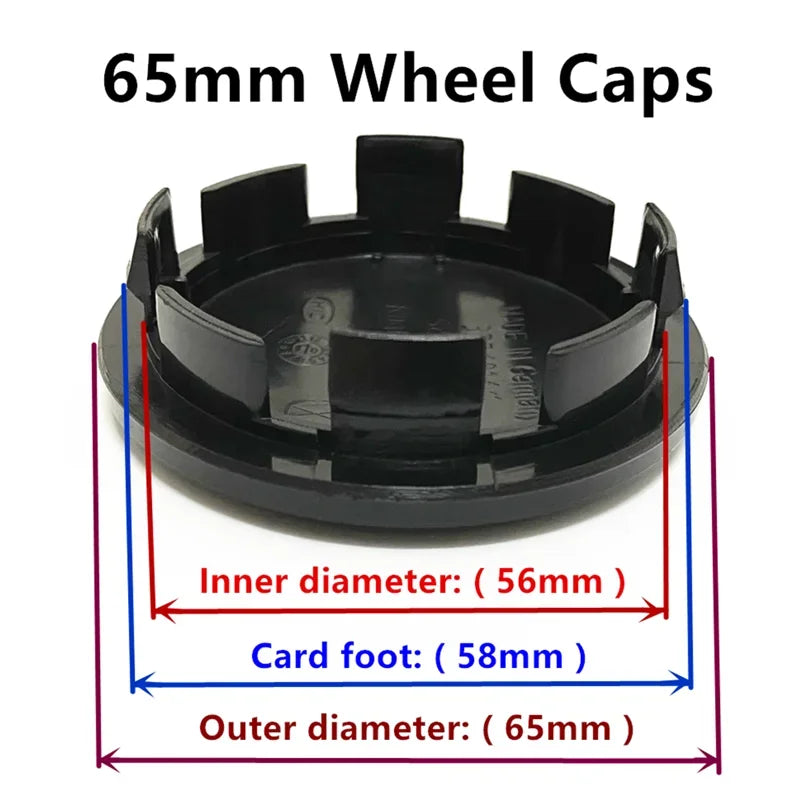 4 Pcs 50mm 55mm 56mm 60mm 63mm 65mm 68mm 70mm 75mm 76mm Car Wheel Center Caps Rim Hubcap Hub Cover Logo Badge Emblem Accessories