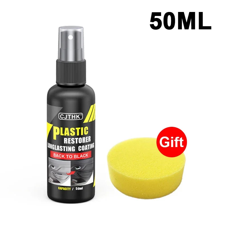 Car Plastic Restorer Back To Black Gloss Plastic Renovator Longlasting Coating Leather Restore Auto Polish Cleaning Products