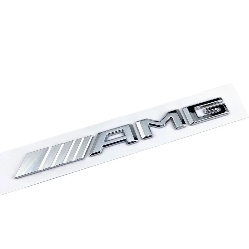 3d ABS Black Logo AMG Badge For Mercedes Benz AMG Sticker Accessories