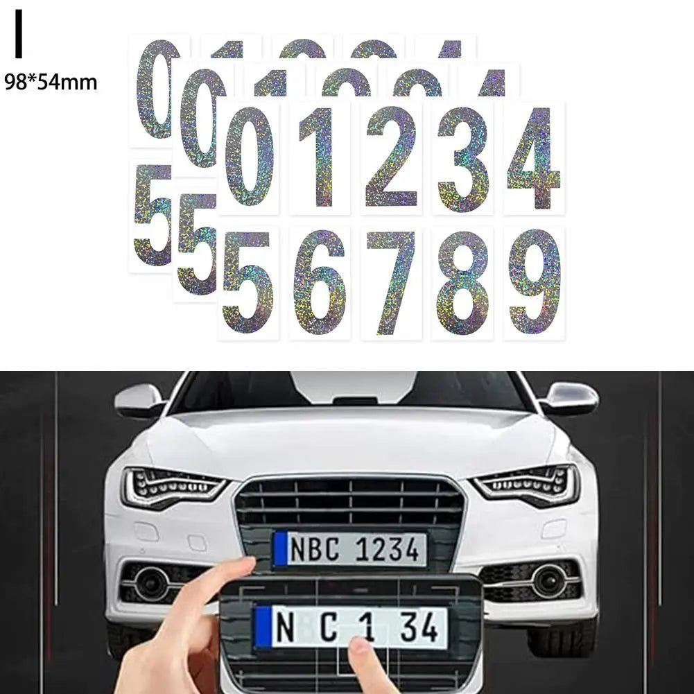 Waterproof Highly Reflective License Plate Stickers Nanofilm License Plate