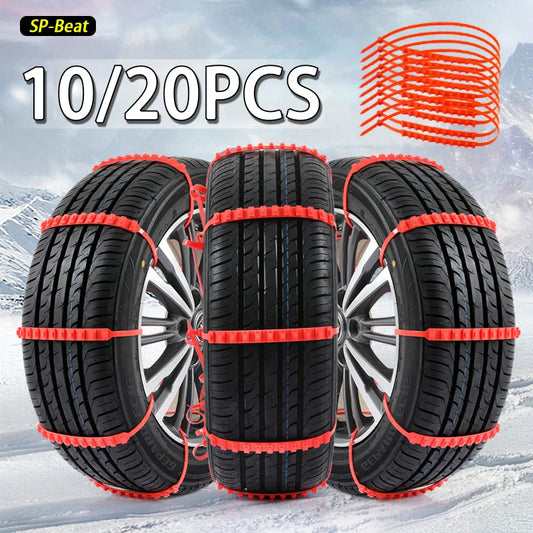 Buy 1 Set Get 2 New Year Offerts 10/20PCS Car Tire Chains Winter Snow Anti-Skid Tyre Cable Ties Auto Outdoor Snow Tire Tyre Anti Skid Chain Emergency Accessories