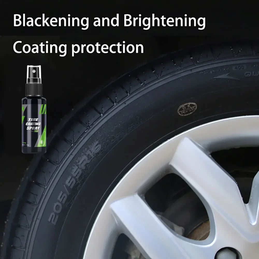 Black Car Tire Ceramic Coating Spray