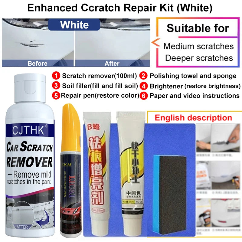 Car Scratch Remover Repair Polishing Auto Body Grinding Compound Anti Scratch Wax