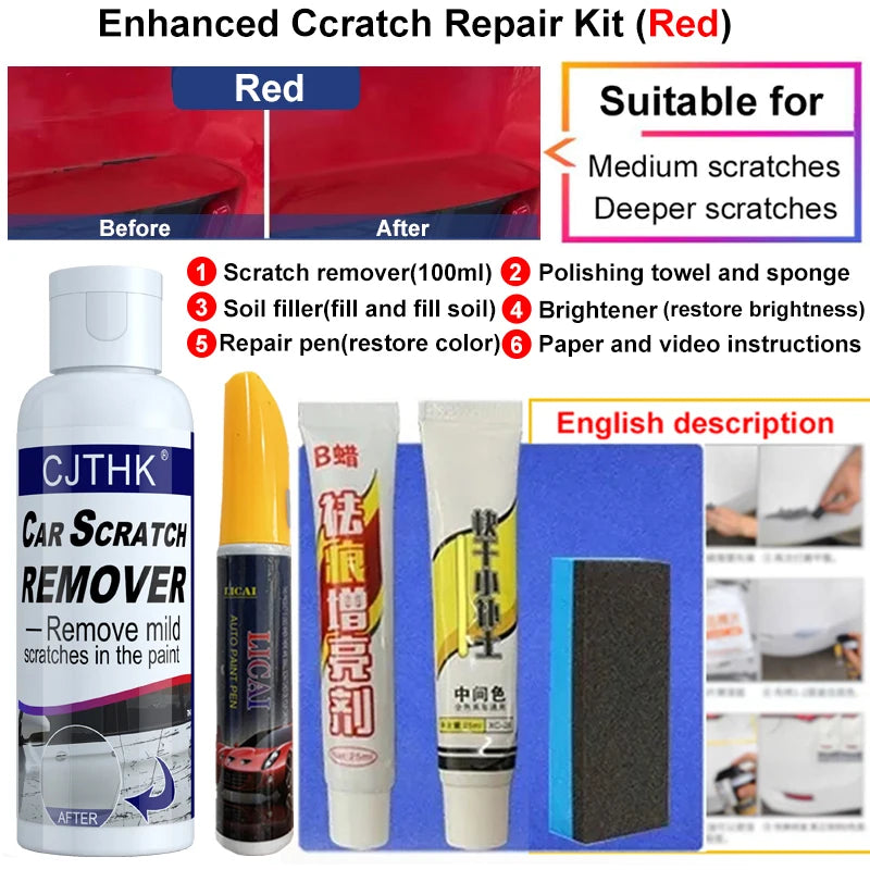 Car Scratch Remover Repair Polishing Auto Body Grinding Compound Anti Scratch Wax