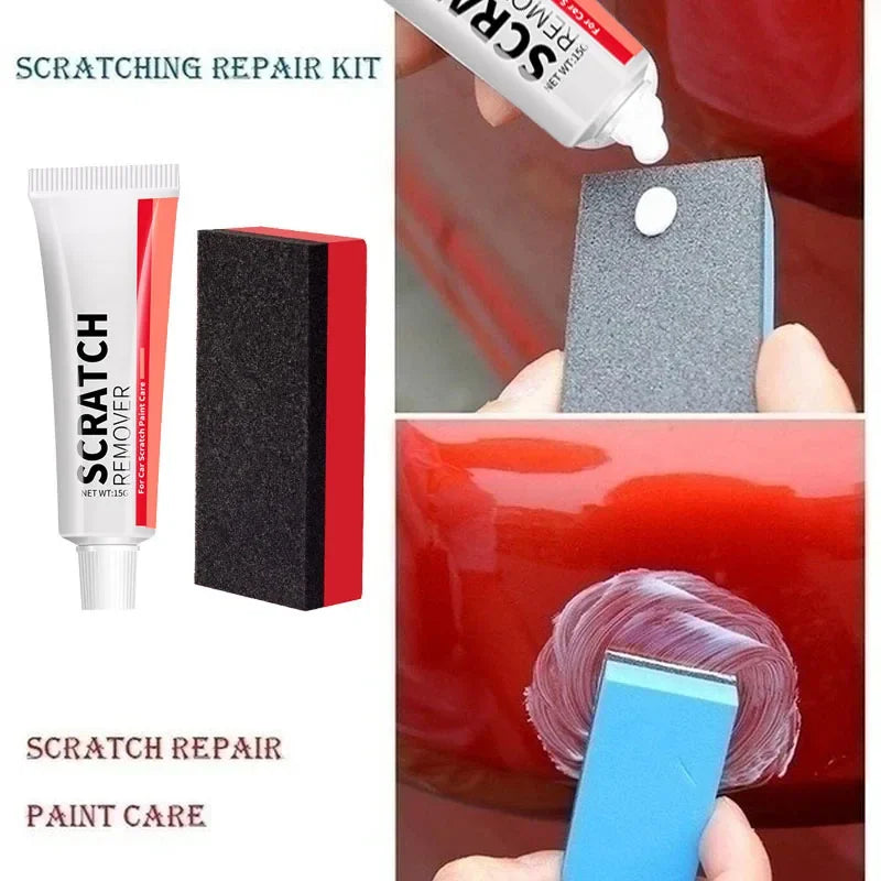 Car Scratch Remover , Car Body Paint Care Kit，Scratches Repair Polishing Auto Body Grinding Compound Anti Scratch Wax