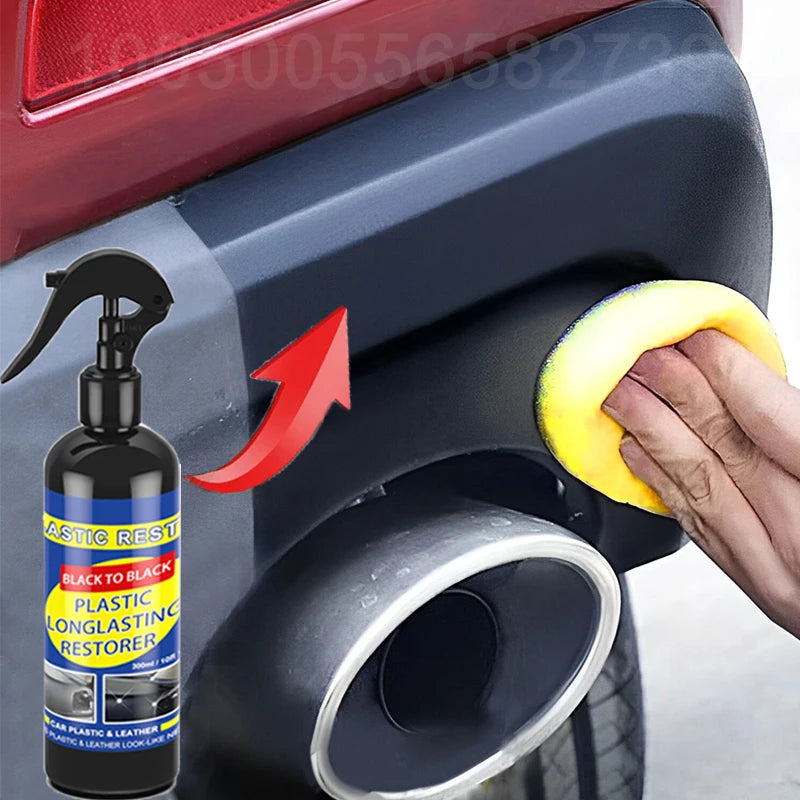 Car Plastic Restorer Coating Agent Auto Plastic Rubber Exterior Repair Clean Refresh Restoration Agent Black Shine Seal Brighten