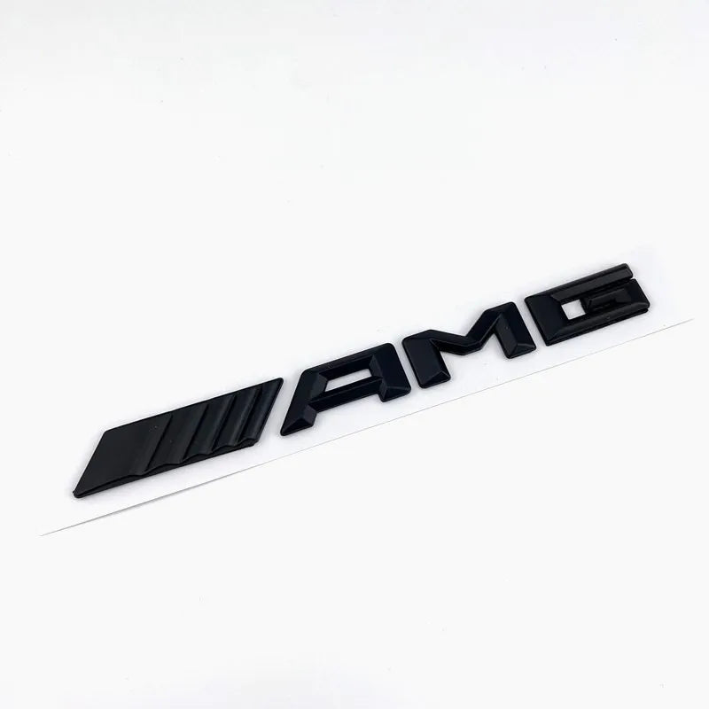 3d ABS Black Logo AMG Badge For Mercedes Benz AMG Sticker Accessories