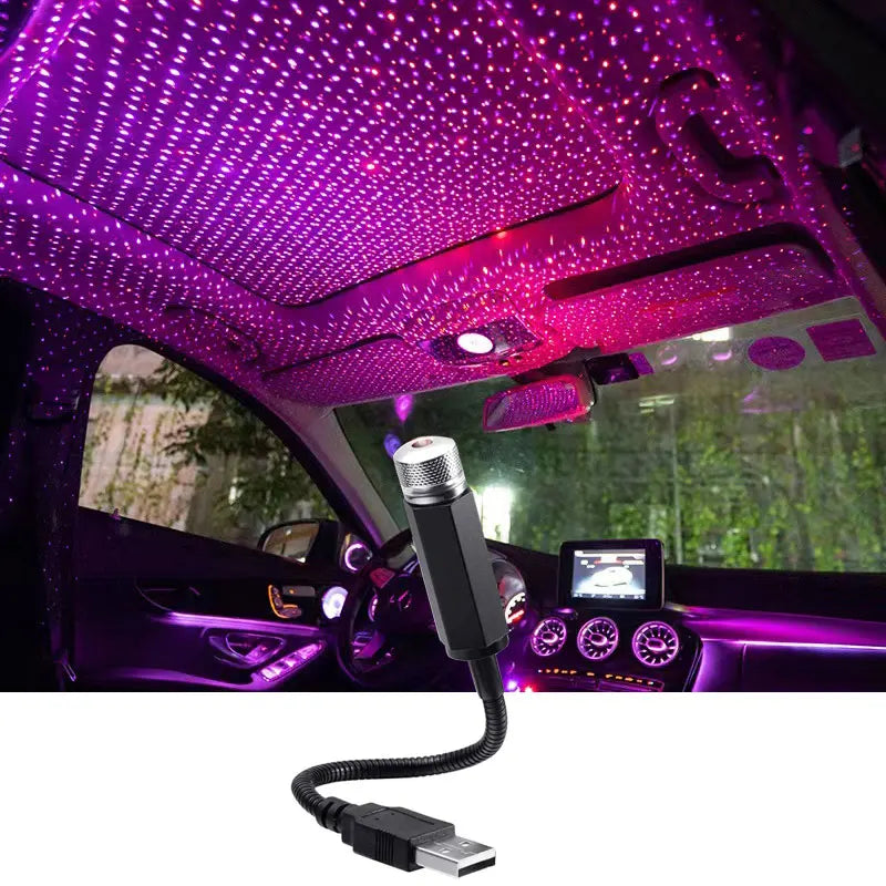 Universal LED Car Roof Star Night Light Projector