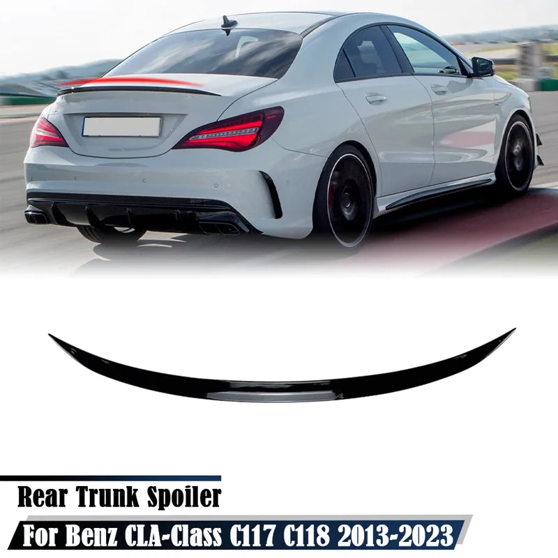 Rear Wing Spoiler For Mercedes Benz CLA Class C117 C118 CLA200 CLA260 CLA45 AMG 2013-2023 Car Rear Trunk Boot Lip Spoiler Wing