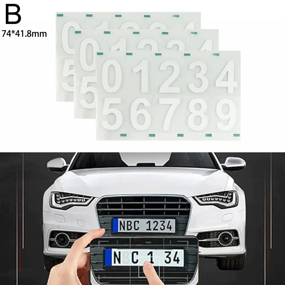 Waterproof Highly Reflective License Plate Stickers Nanofilm License Plate