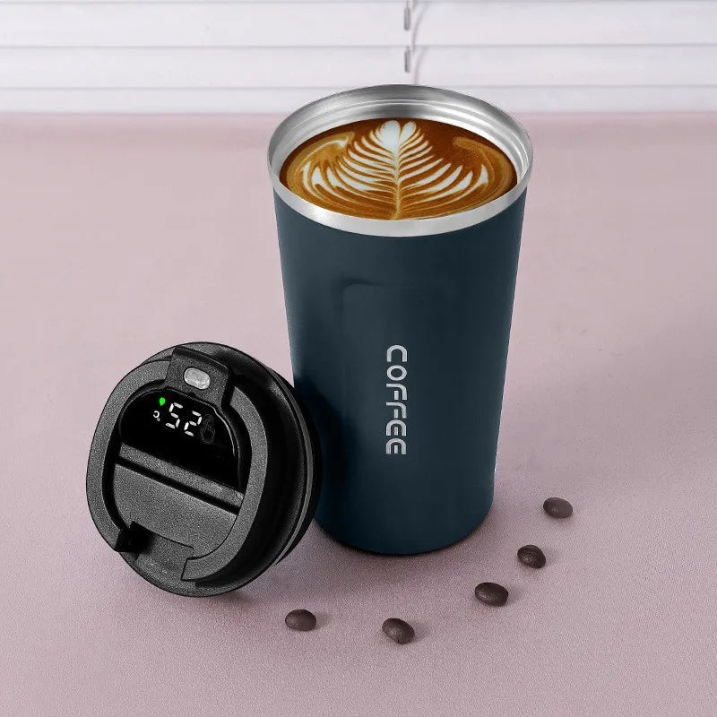 Stainless Tumbler Car Thermos Cup with Intelligent Temperature Display Portable Travel Mug 380ml 510ml