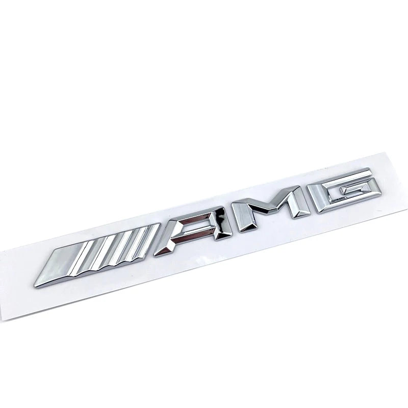 3d ABS Black Logo AMG Badge For Mercedes Benz AMG Sticker Accessories