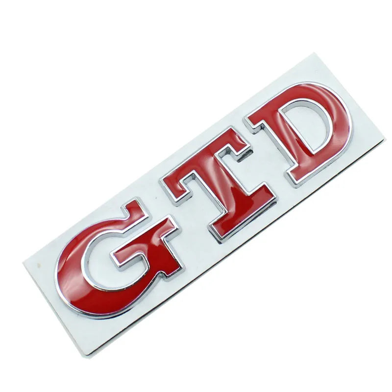 GTI Logo Car Fender Trunk Emblem Stickers Accessories For Volkswagen R-Line R Polo Golf T5  Passat Magotan CC Santana Bora Jetta