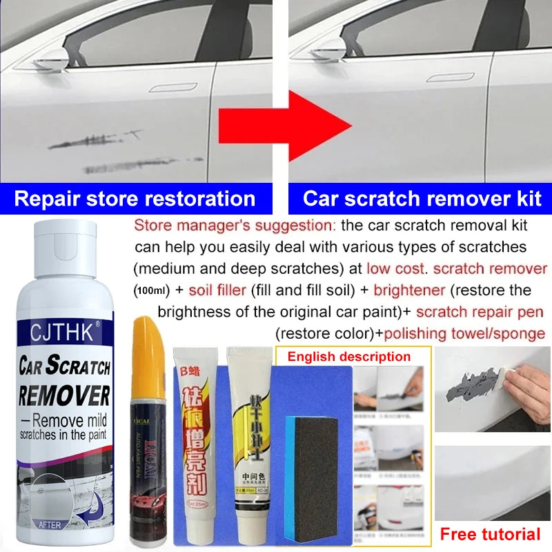 Car Scratch Remover Repair Polishing Auto Body Grinding Compound Anti Scratch Wax