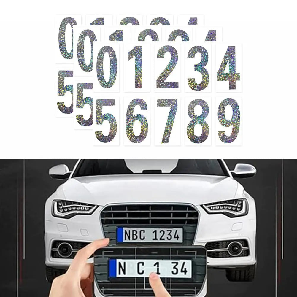 Waterproof Highly Reflective License Plate Stickers Nanofilm License Plate